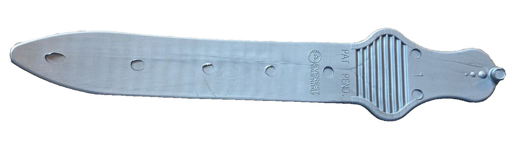 K2 Snowboard Binding Replacement Ladder Strap Silver 7 1/4" x 1" Made in Italy