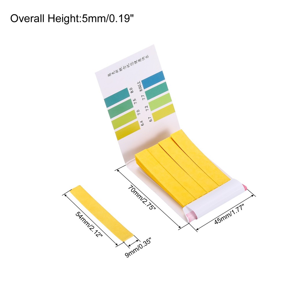 PH Test Strips 6.4-8.0.2pcs 80 Indicator Maps Sunflower Tester