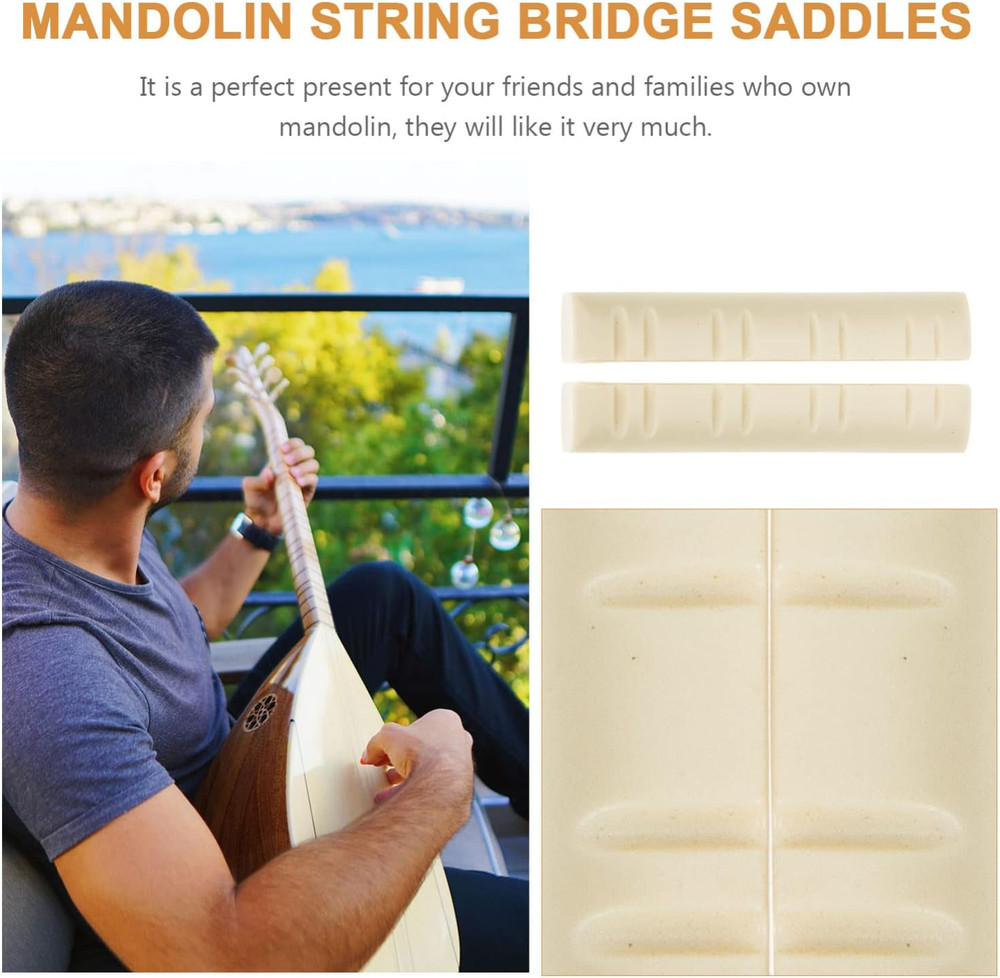 Mandolin String Nuts 2 Pack Lightweight Mandolin Neck Rest Pillow Accessory for
