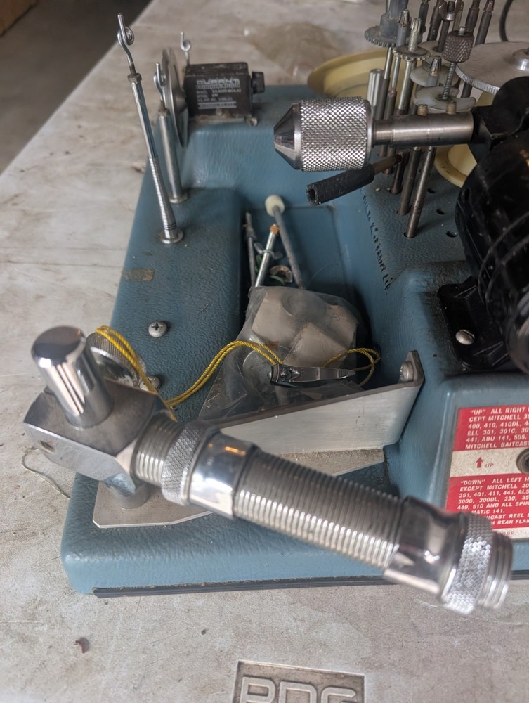 Garcia Line Winder Spooler w/ Variable Speed Foot Controller Left Or Right Hand
