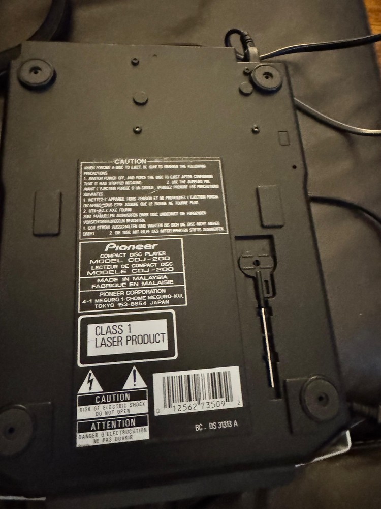 Pioneer CDJ-200 DJ Turntable Player Controller Mix Loop CD AS IS