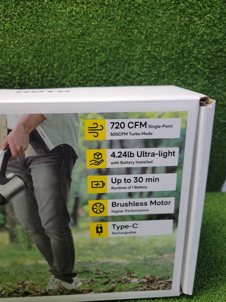 HOTO 20V Cordless Leaf Blower 720CFM