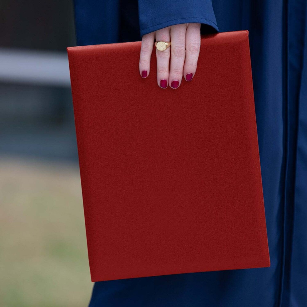 Red Plain Diploma Cover for 8.5" x 11" diploma