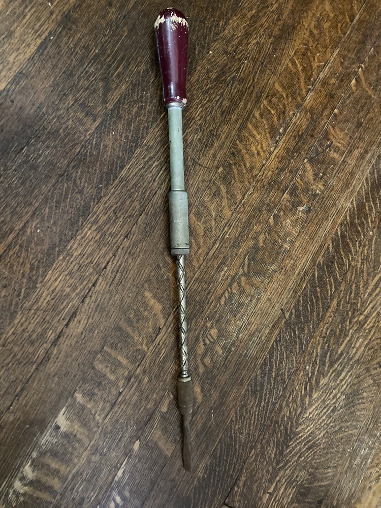 Vintage YANKEE  Push Drill Screwdriver 17.5" extended (without a bit)