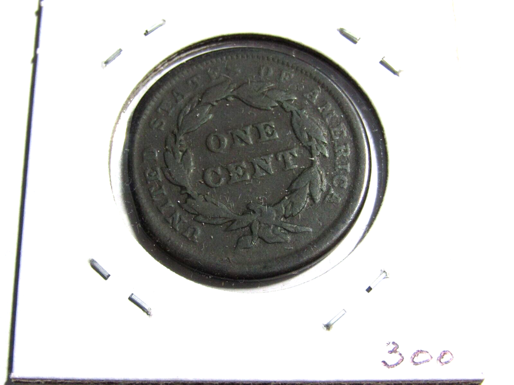 1840 Large Cent Elliptical Clip Error #352 - F