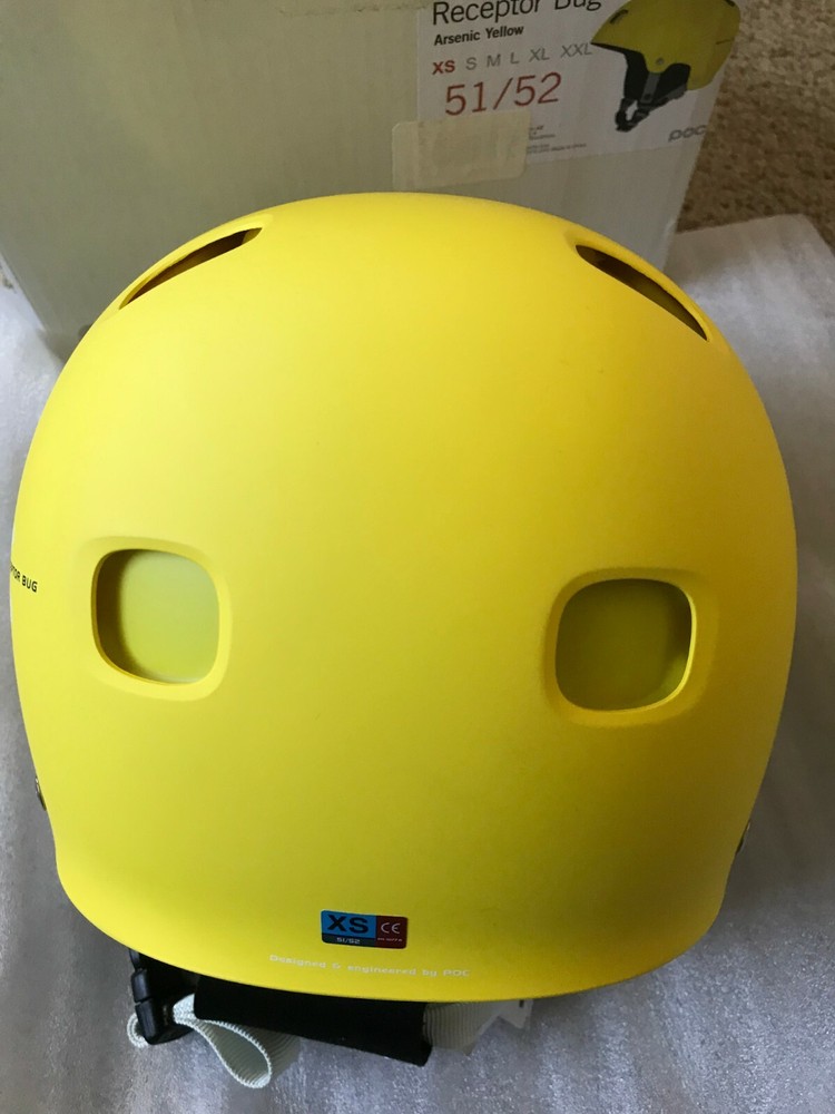 POC Receptor BUG Helmet (Yellow, X-Small/51-52) NWT.