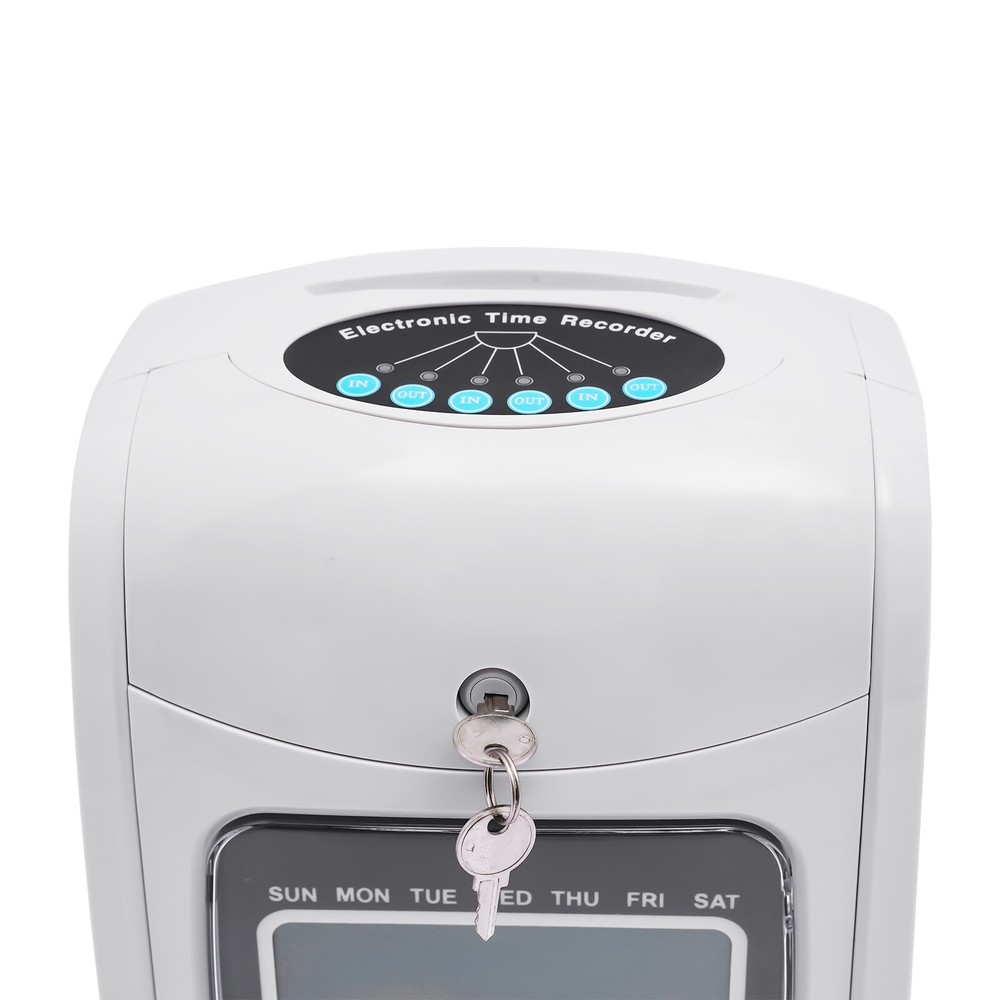 Pyramid Time System Model With 50 Cards, Starter Time Clock Bundle, Lcd Display