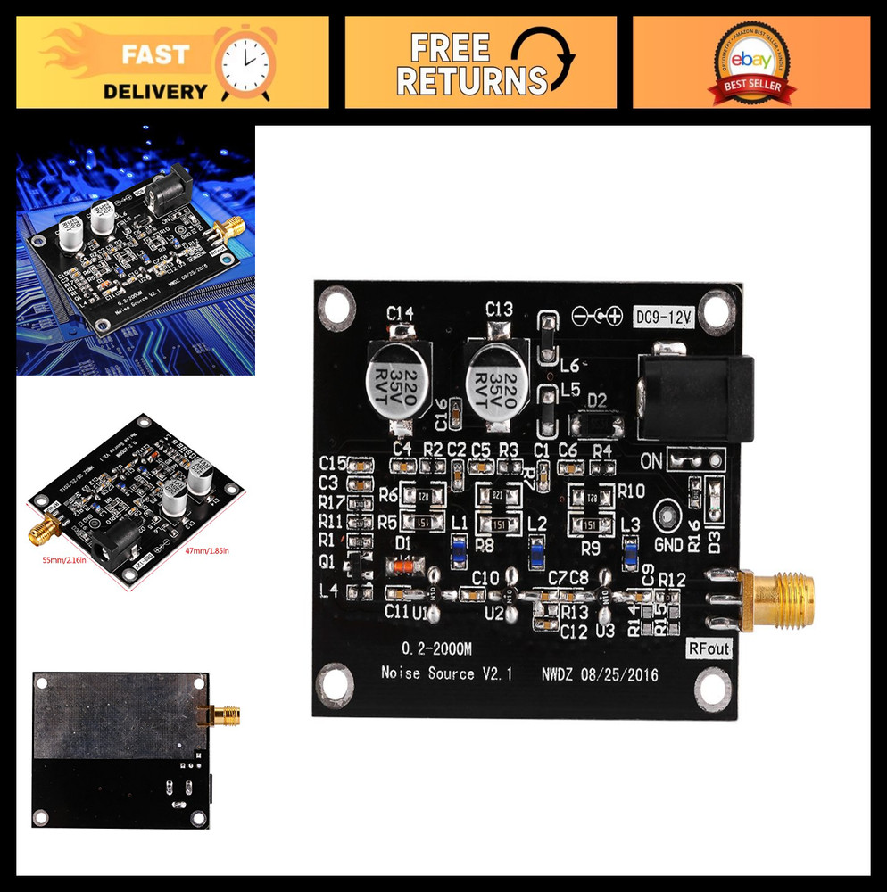 1.5GHz Noise Source Module - DC 12V, High Flatness Filter, Antenna Amplifier, SM