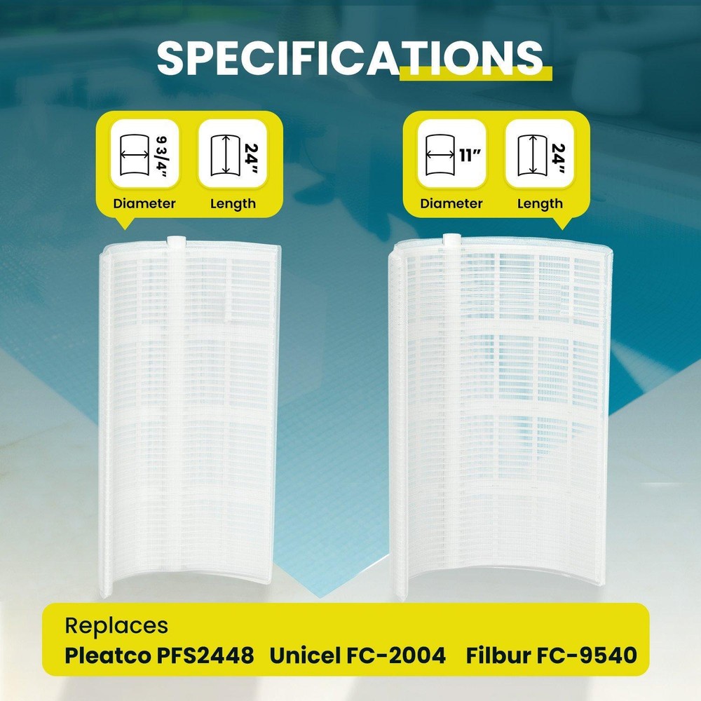 In The Swim 48 sq. ft. Complete DE Pool Filter Grid Set (7 Full, 1 Partial)