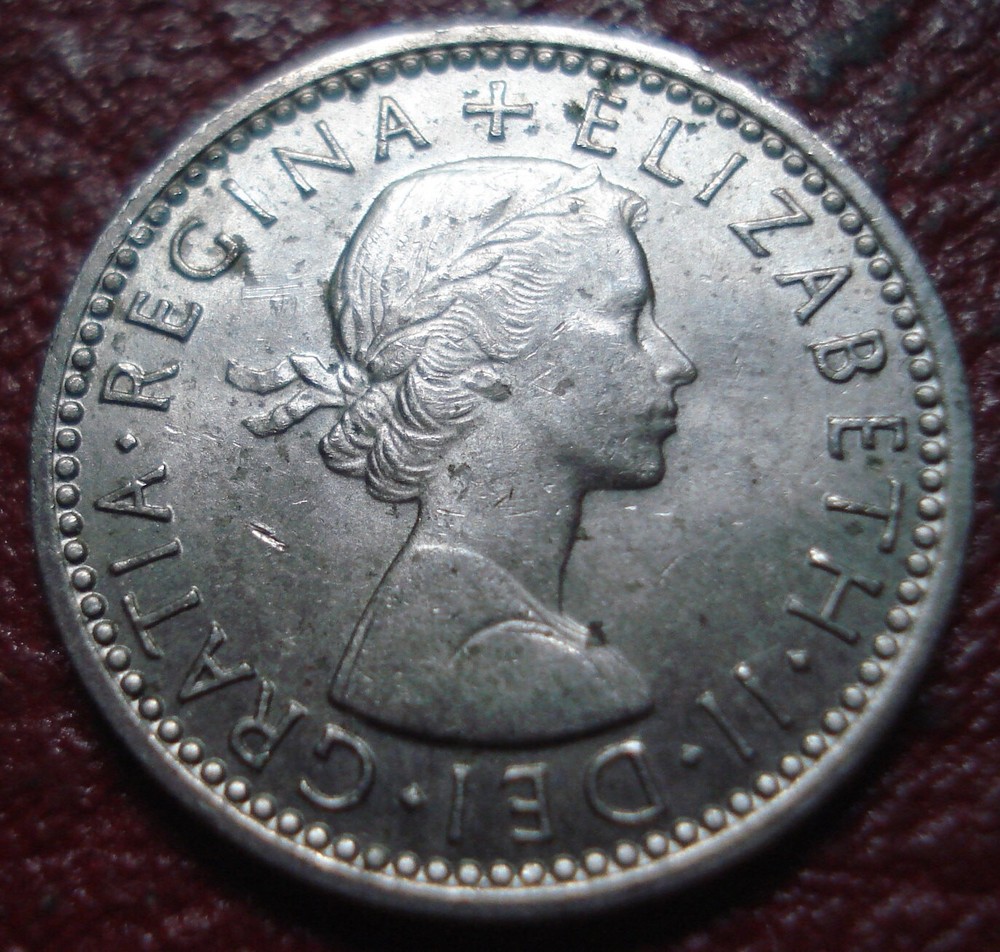 1960 BRITISH SIX PENCE IN EF CONDITION