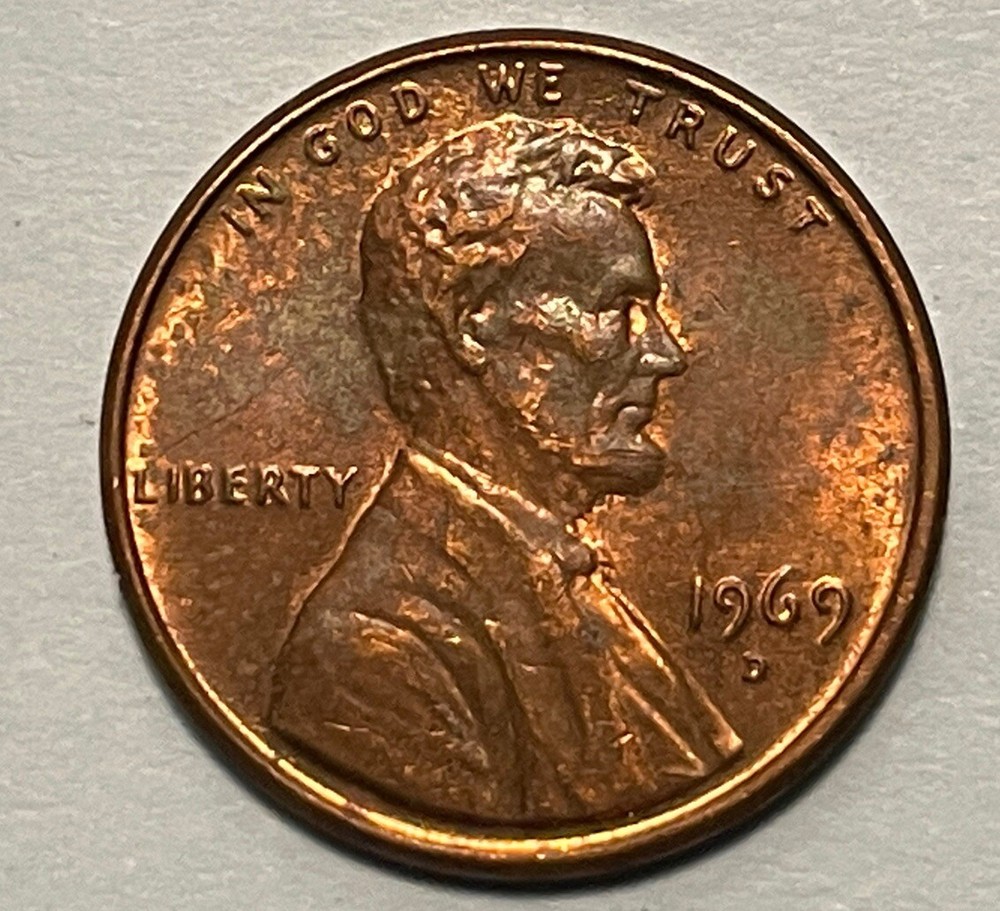 1969 D LINCOLN CENT / NO FG / VERY NICE/ CHECK IT OUT . LP025