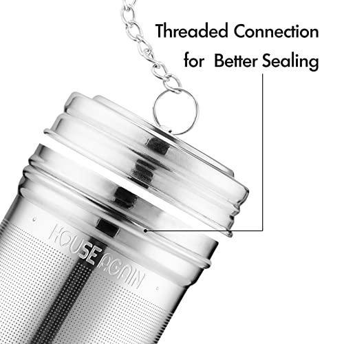 House Again 2 Pack Tea Infuser, Extra Fine Mesh Tea Infusers for Loose Tea, 18/8