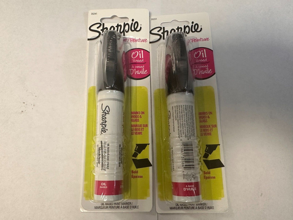 2-SHARPIE BLACK PAINT MARKERS NEW
