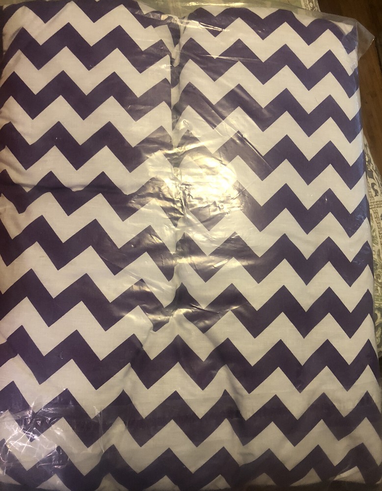 Baby Doll Bedding Chevron Crib Comforter, Plum