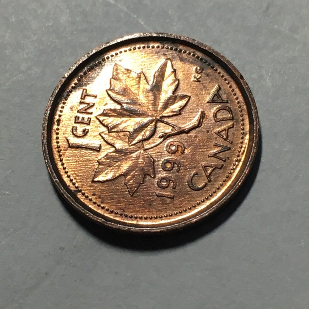 1999 CANADA ONE CENT COIN .