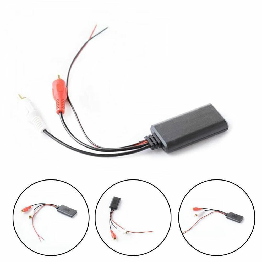 1PC Car Universal Wireless Bluetooth Module Music Adapter RCA Aux Audio Cable