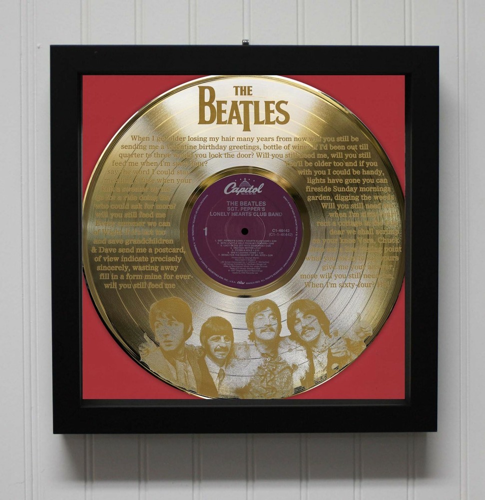 Beatles - When I'm 64 Framed Laser Etched LP Shadowbox