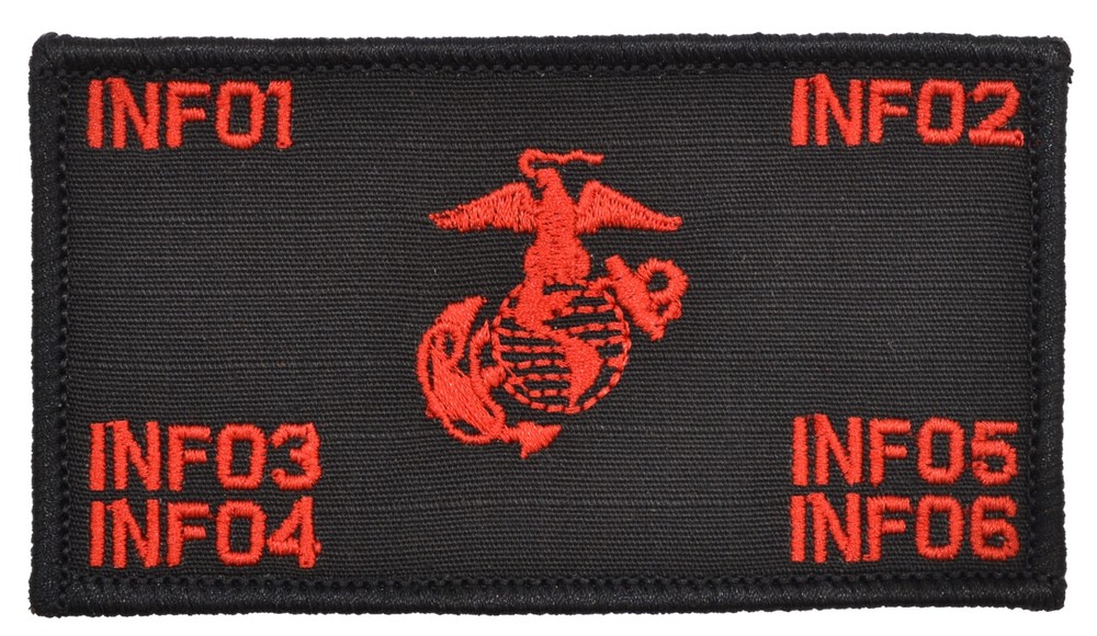 Custom Text USMC Plate Carrier Vest Patch Hook Fastener Backing- Open EGA
