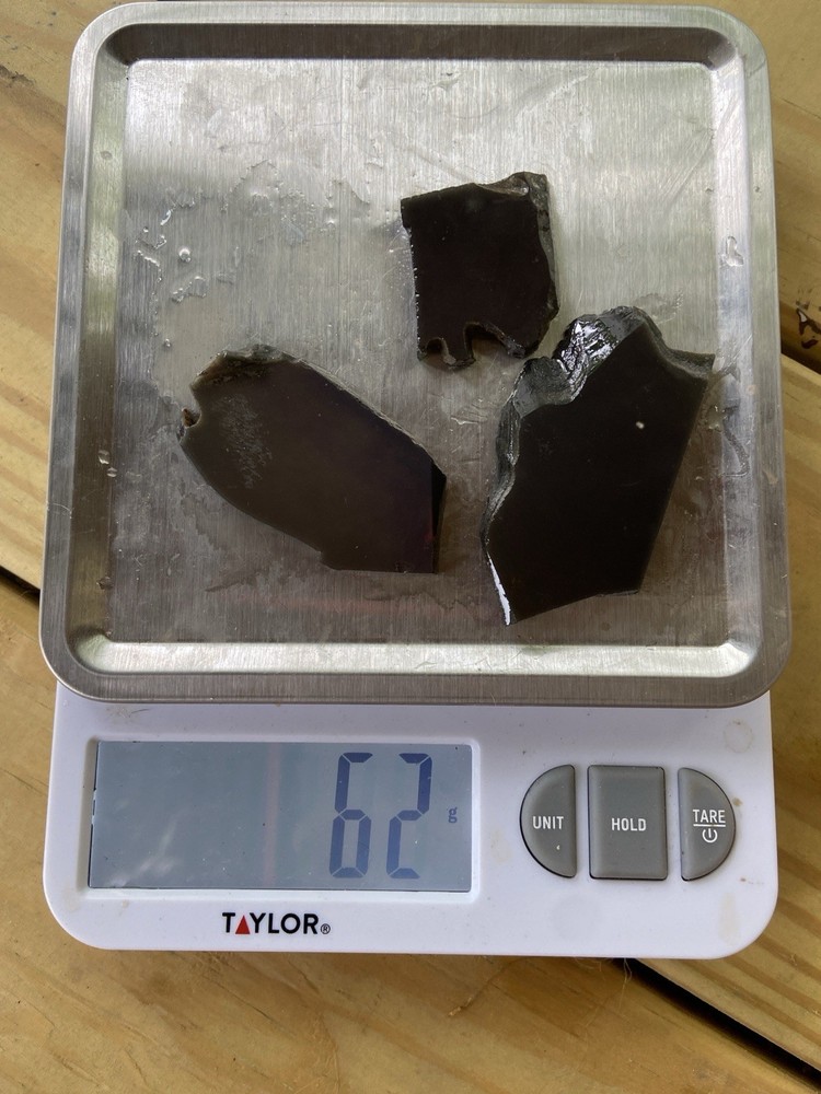 Rainbow Obsidian Slabs 62 Grams