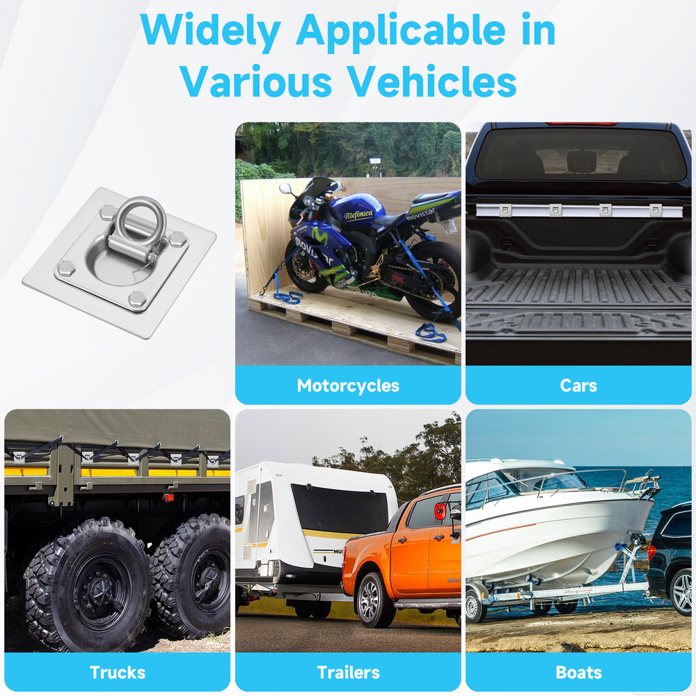 Pull Down Tie Down for gently Heavy-Duty Load-Bearing Ring 6Pack Heavy Rings Tie