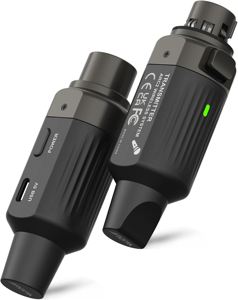 Aroma Wireless XLR Transmitter and Receiver, Professional UHF Wireless Microphon