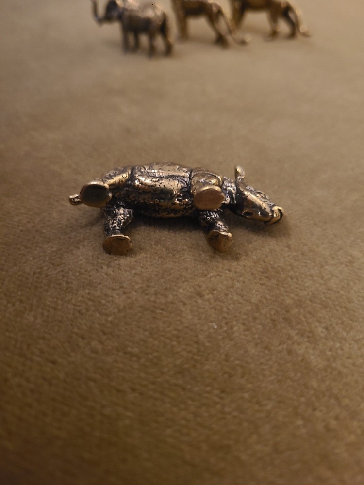 Brass Mini Animal Safari Set