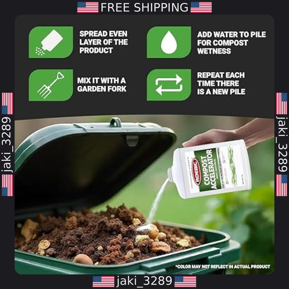 Roebic CA-1 Bacterial Compost Accelerator 2.5 lbs - Speed Up Composting!