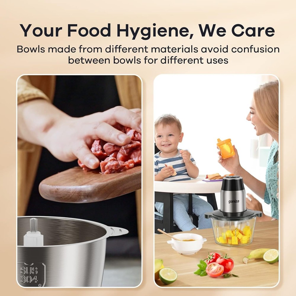 Professional Grade Food Processor - 2 Speed Control