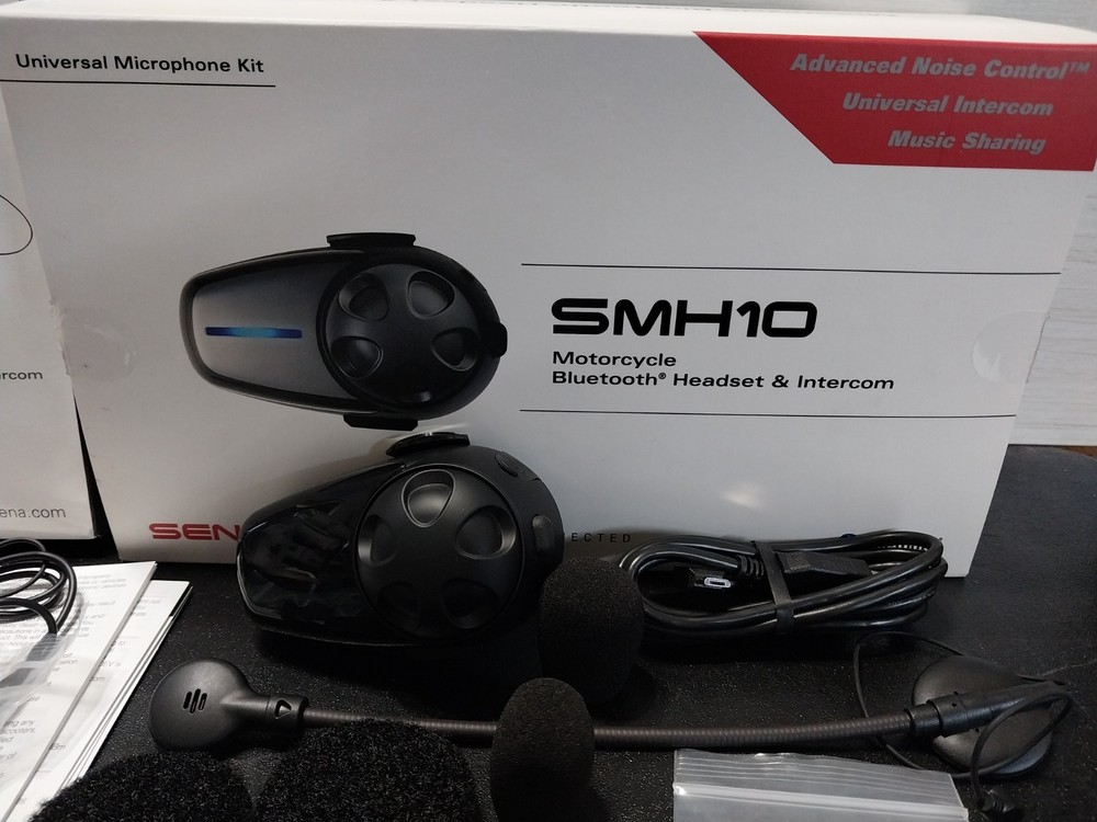 Sena SMH10-11 Motorcycle Bluetooth Headset & Intercom System & New Helmet Kit