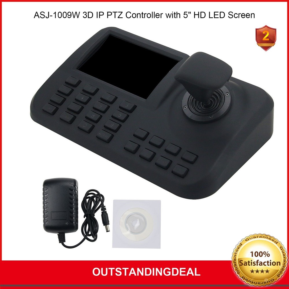 ASJ-1009W 3D IP PTZ Controller CCTV PTZ Keyboard Controller Joystick 5" Screen