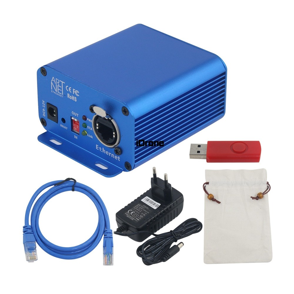 TP-D15 2CH ArtNet Stage Light Controller 3 Core Input/ Output Ethernet to DMX