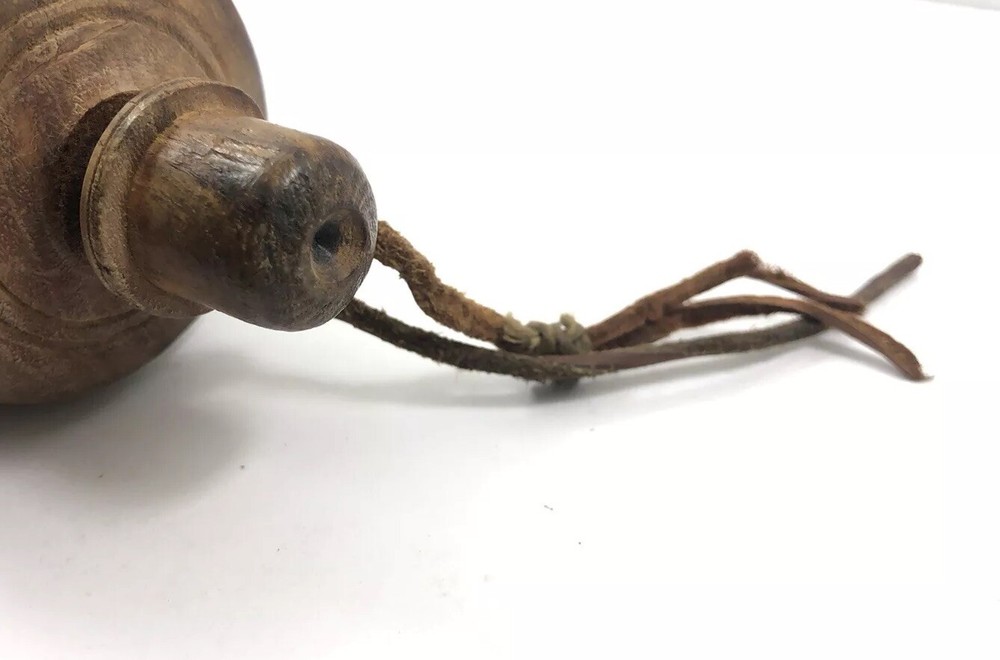 Vintage Black Powder Horn Flask Muzzle Loader For Rifles 1987-MX