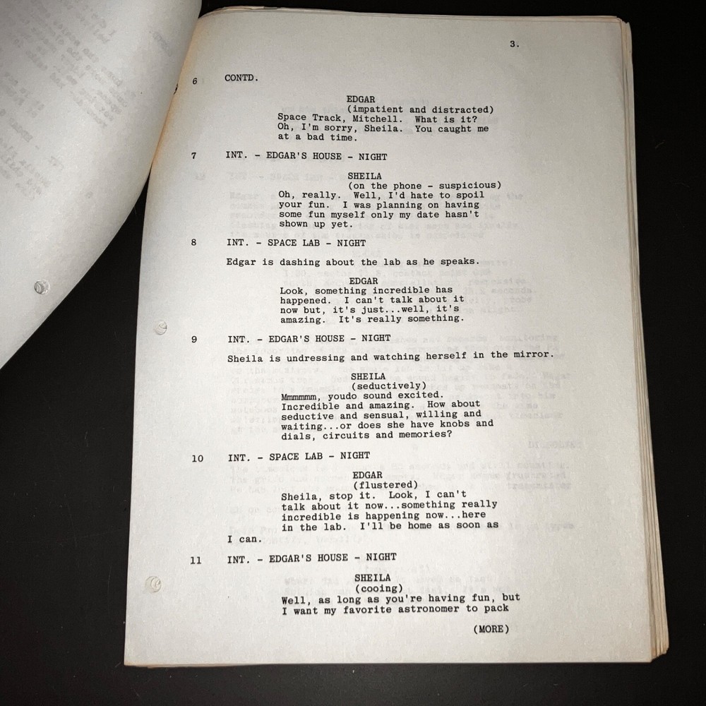 PSI FACTOR (1980) Peter Mark Richman's Notated Alien Sci-Fi Script + COA!