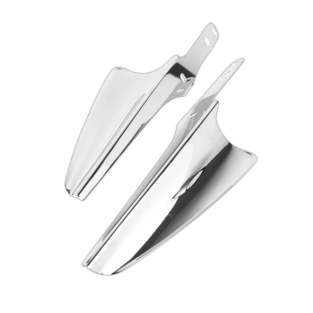 Chrome Front Fork Mount Wind Deflectors For Harley Road King Electra Glide 95-23