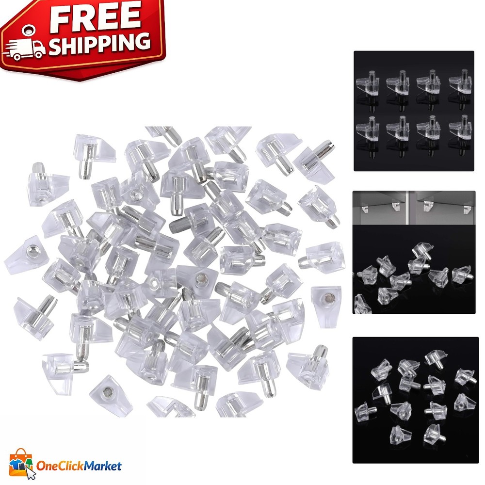 Self-Locking 5mm Shelf Support Pegs – 95 Durable Clips for Kitchen Organization