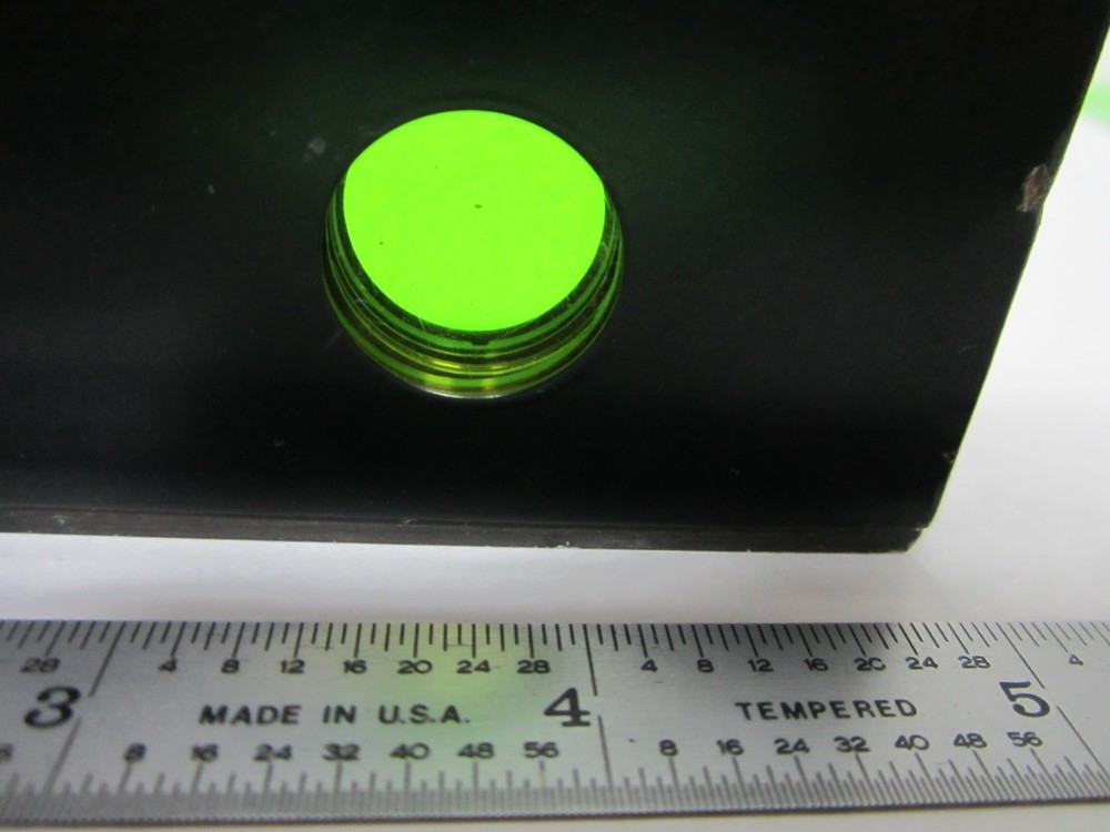 MICROSCOPE OPTICAL SLIDE FILTER ZEISS GERMANY [delaminated] OPTICS BIN#N5-21