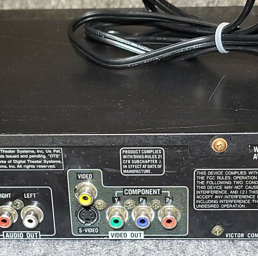 JVC XV-S60BK 4-Head DVD Player (missing remote)