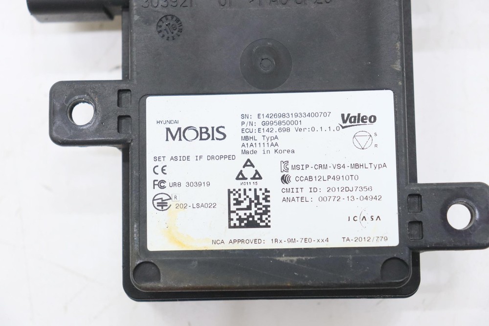 2019 - 2021 GENESIS G70 REAR RIGHT SIDE BLIND SPOT RADAR SENSOR MODULE UNIT OEM