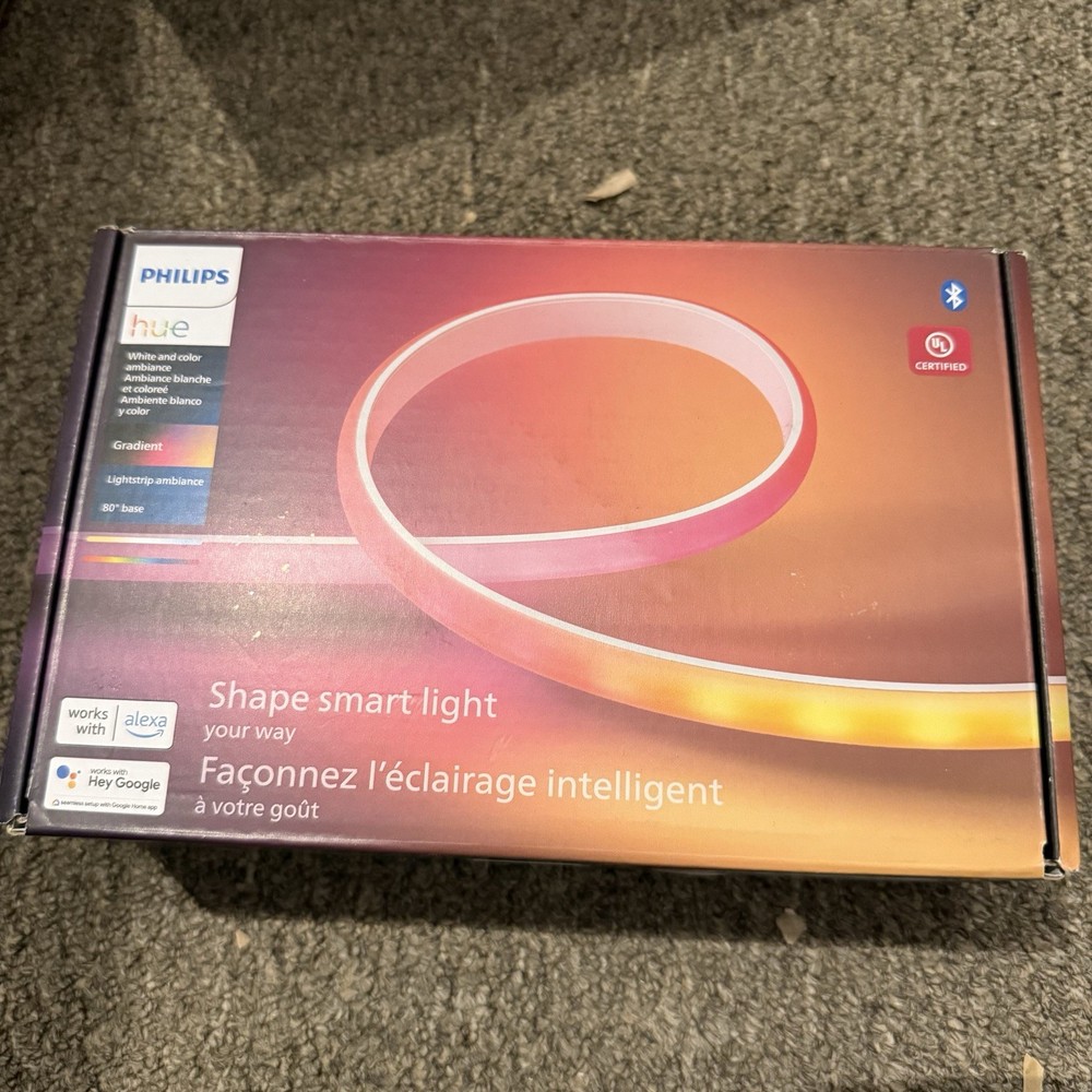 Philips Hue Bluetooth Gradient Ambiance Smart Lightstrip 2m/6ft - Tested
