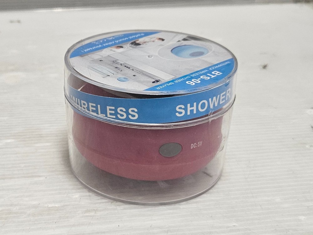 Waterproof Wireless Shower Speaker, BTS-06, NEW