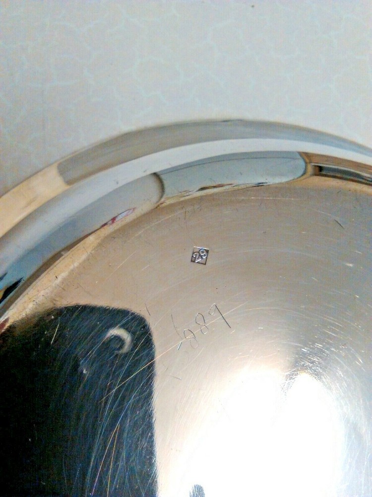 Vintage Silver Plated Round Serving Dish - 9.5" diameter (3744)