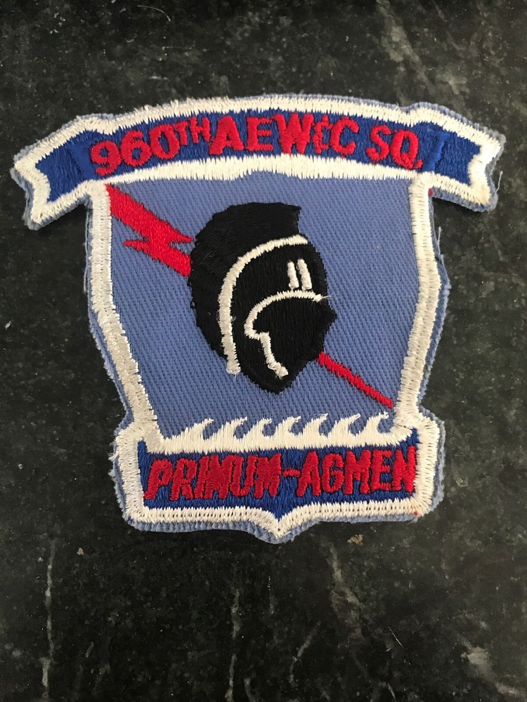 960th AEW Early Warning Control Squadron Rare 70s Patch 4” USAF Air Force