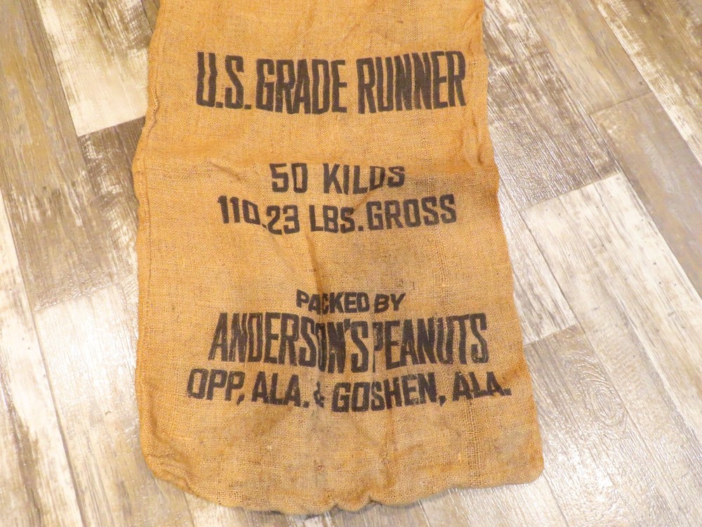 US Grade Runner Anderson's Peanuts Burlap Bag 38"