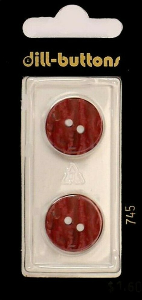 Dill Buttons ~ (0745) - 11/16" - 2 ct
