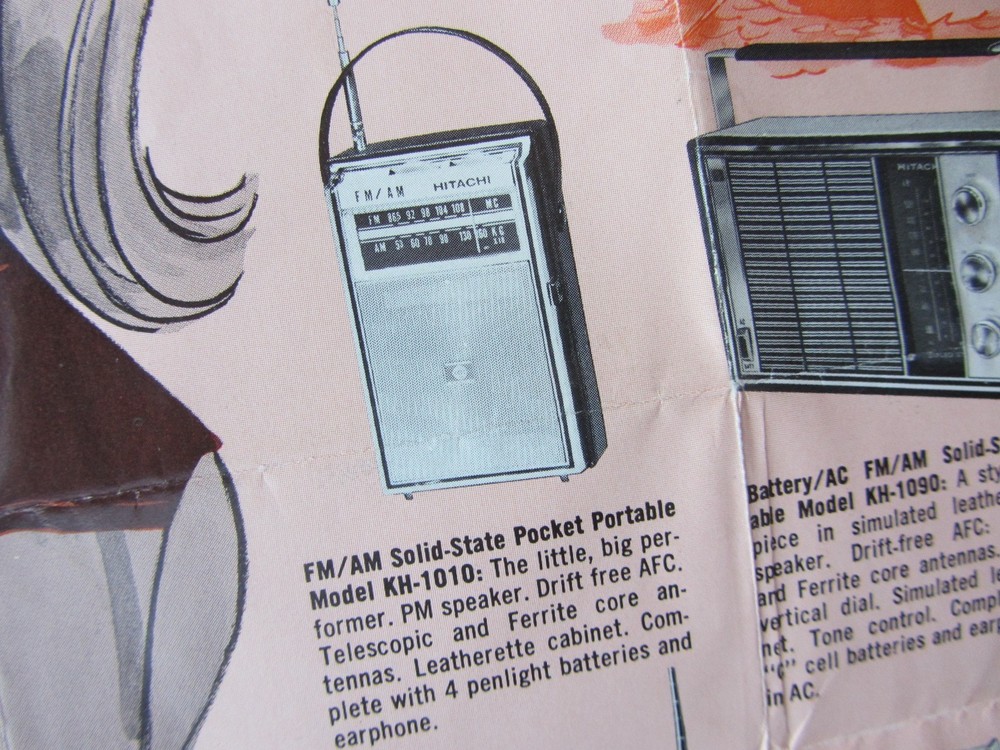 1970 Hitachi Radios Portable Table Clock Modular Systems Sales Brochure Specs