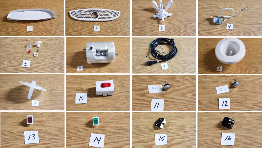 Primo Water dispenser Mode 601305 Parts - 31 Choices