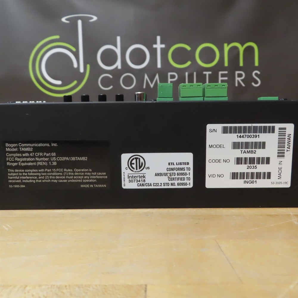 BOGEN Communications TAMB2-PS Telephone Paging Access Module with power