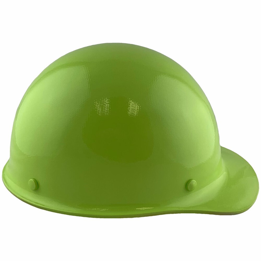 MSA Skullgard Cap Style Hard Hat - Custom Painted Lime Green