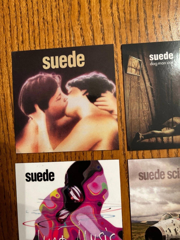 Suede fridge magnets