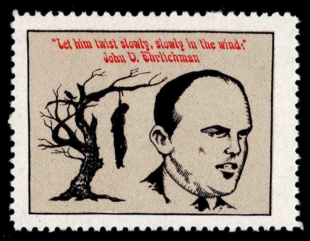 United States - Watergate John Ehrlichman Label Mint never hinged.